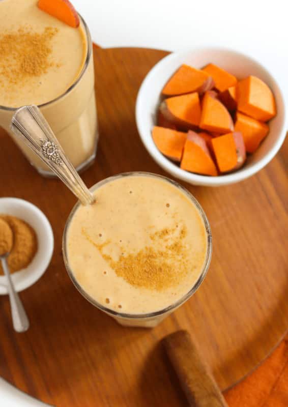 Sweet Potato with Yogurt smoothie