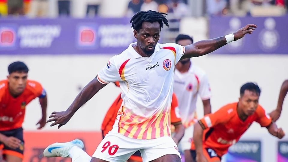 Ake Loba scored a brace for East Bengal. (East Bengal)