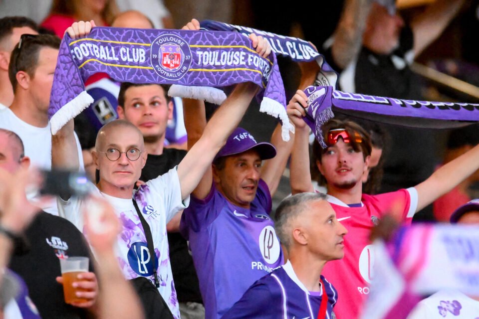 Des supporters du Toulouse FC lors du choc face à Lille en septembre 2026 au Stadium