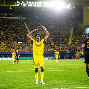 50.º Villarreal (Espanha), 43,000 pontos. Liga dos Campeões, fase de liga