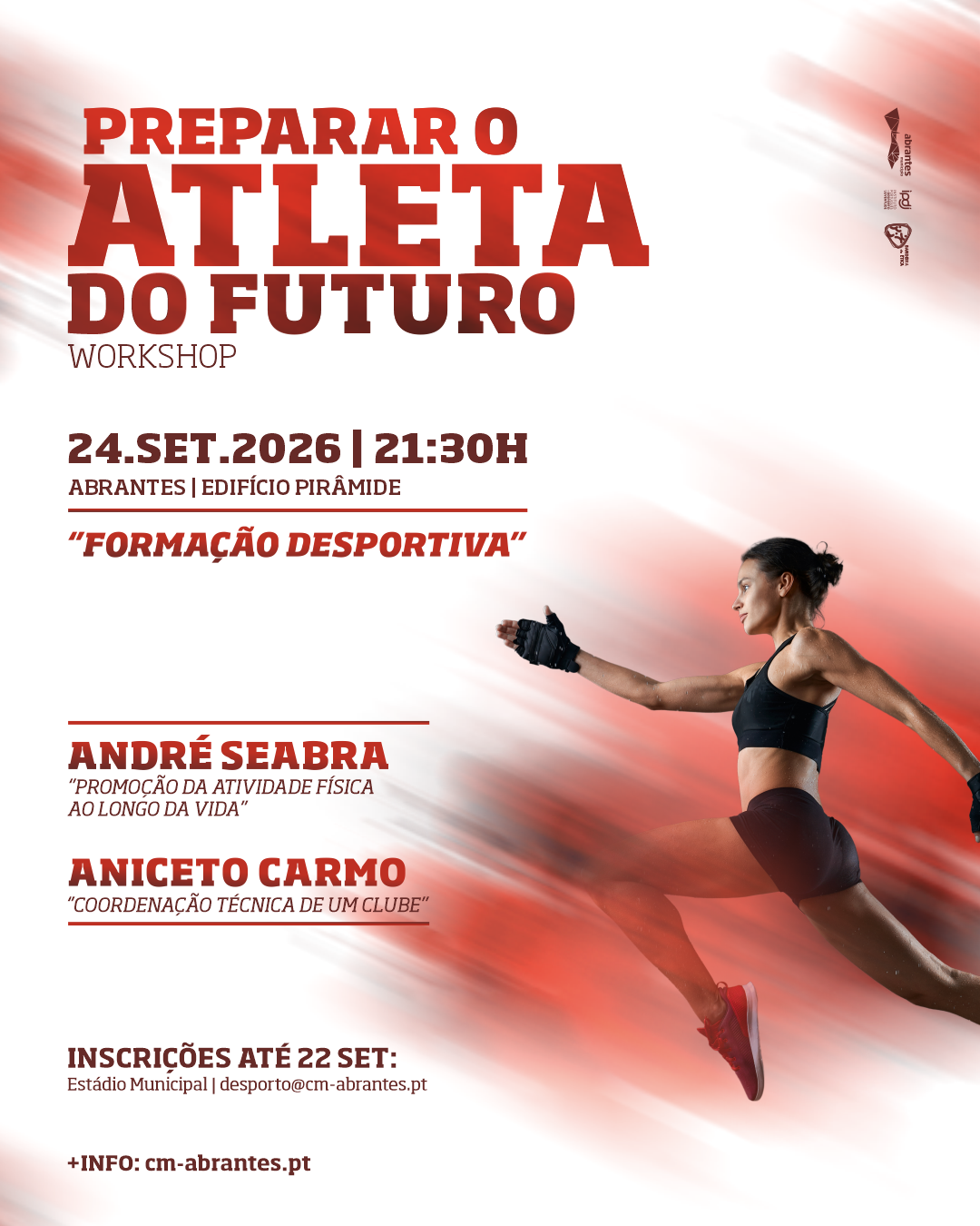 Aniceto Carmo e André Seabra em workshop de formação desportiva
