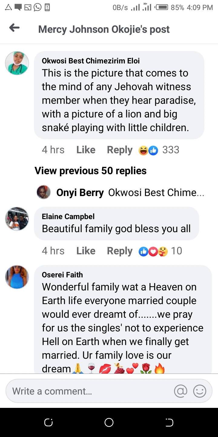 facebook - Reactions As Actress, Mercy Johnson Shares a Beautiful Portrait Of her Family On Social Media  F1147feafa3a439b8fccf6b0e311b2f8?quality=uhq&format=webp&resize=720
