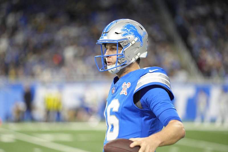 December 21, 2025, Detroit, Michigan, USA: December 21 2025: Jared Goff 16 during the Detroit Lions vs Pittsburgh Steelers at Ford Field in Detroit MI. Brook Ward / Apparent Media Group. Detroit USA – ZUMAa234 20251221_zsa_a234_439 Copyright: xAMGx