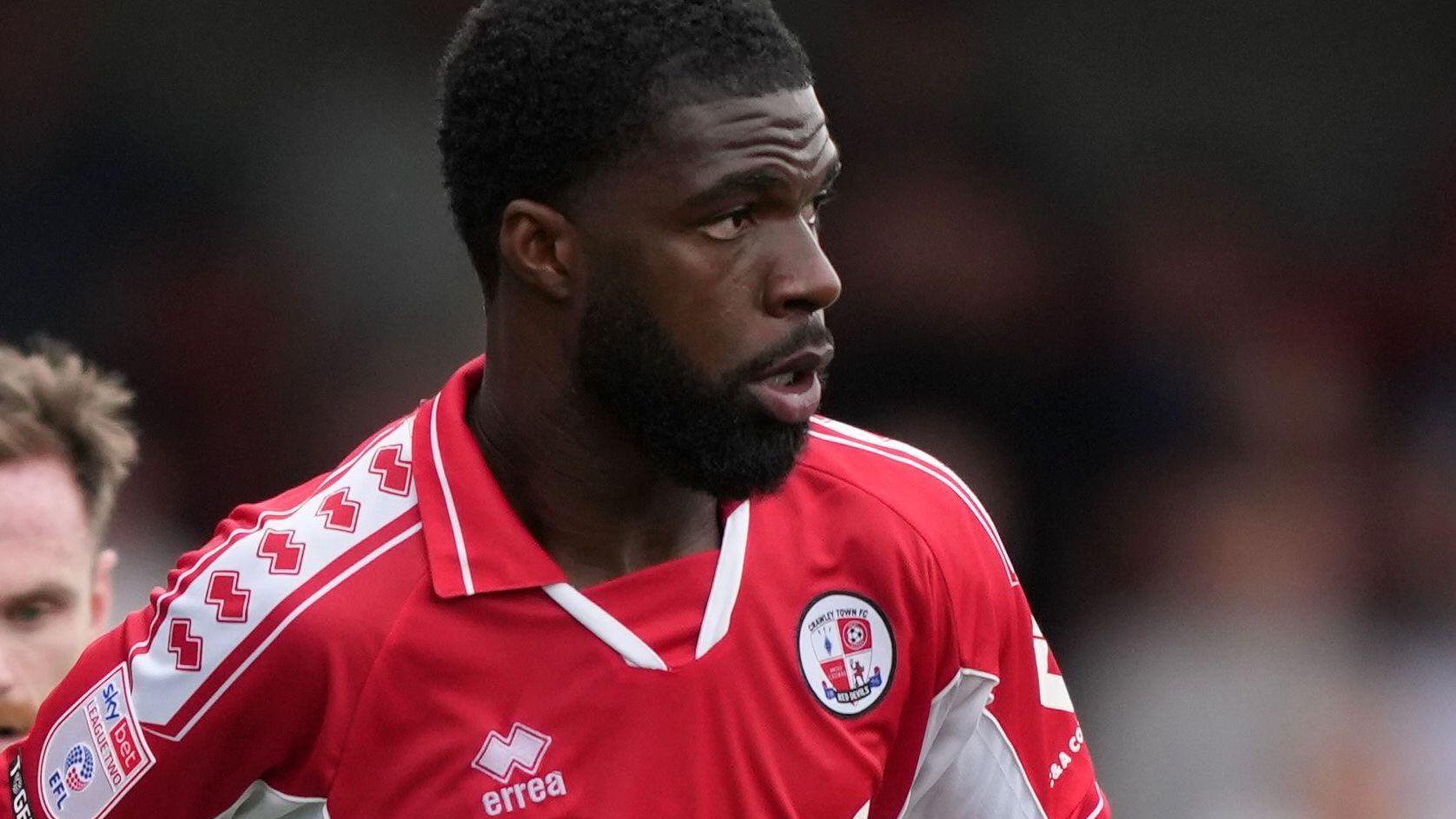 Tobi Adeyemo in action for Crawley