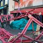 Windmill sails fall from iconic Paris cabaret club Moulin Rouge