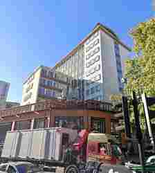 One Knightsbridge Green, known as Caltex House, is a 1950s modernist office block on central shopping strip Brompton Road, west London