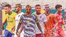 Junior Mendieta (Mamelodi Sundowns), Shandre Campbell (SuperSport United), Iqraam Rayners (Stellenbosch), Khanyisa Mayo (Cape Town City), Oswin Appollis (Polokwane City) and Fawaaz Basadien (Stellenbosch)