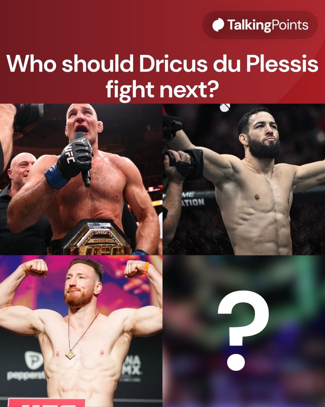 Who should Dricus du Plessis fight next?