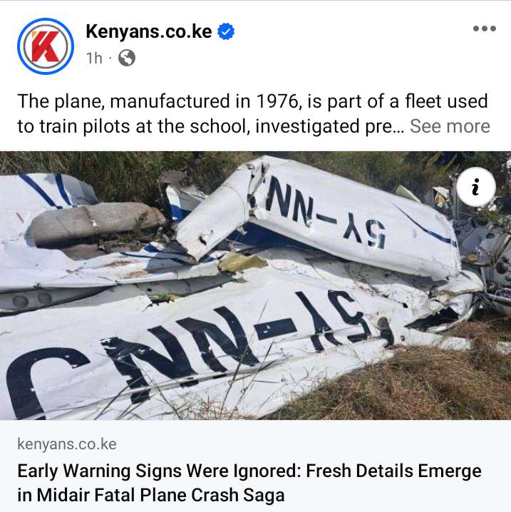 Government Reveals Fatal Blunder That Led To Mysterious Collision Of Two Planes In Nairobi | image 11