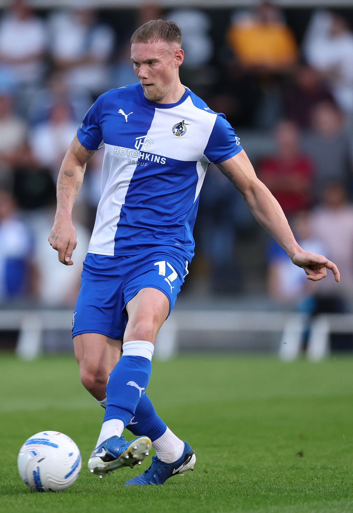 BRISTOL, ENGLAND - AUGUST 25: Ciaran Kelly of Bristol Rovers during the Vertu Trophy match between Bristol Rovers and Chelsea U21 at The Memorial Stadium on August 25, 2026 in Bristol, England. (Photo by Michael Steele/Getty Images)