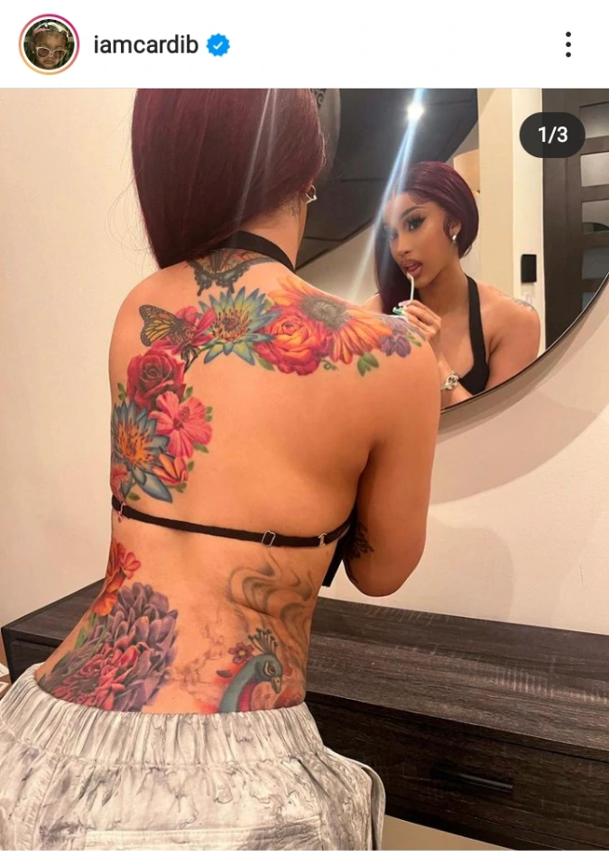 3 beautiful female celebrities who have publicly displayed the tattoos on their backs