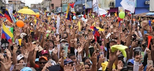 ‘Freedom!’ chants at Venezuelan opposition rallies ahead of election show depth of needs and fear