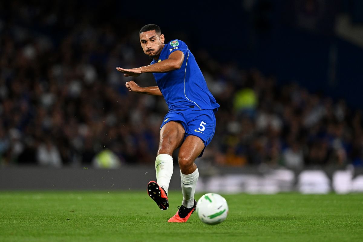 Maxence Lacroix in action during Chelsea's win over Luton Town