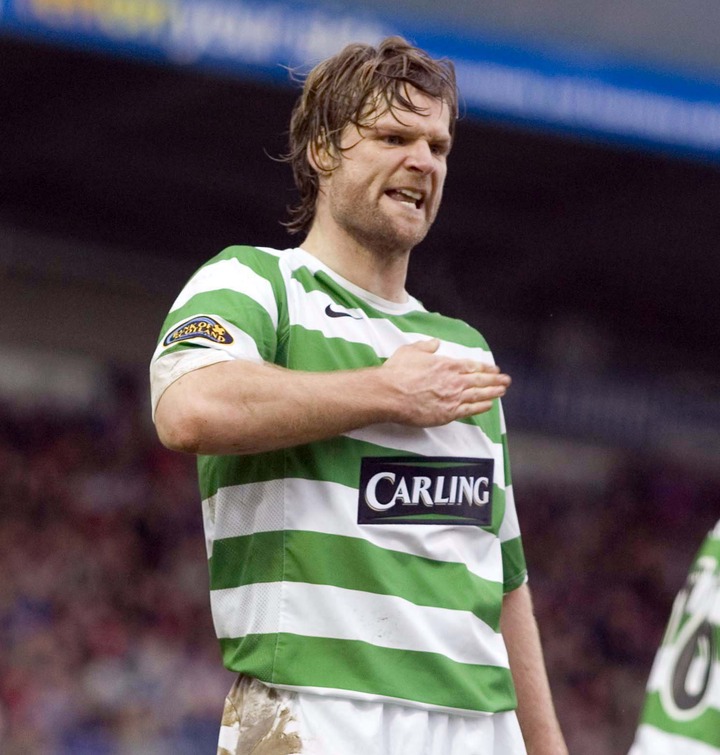 The defender made a surprising switch to Celtic Park in 2006
