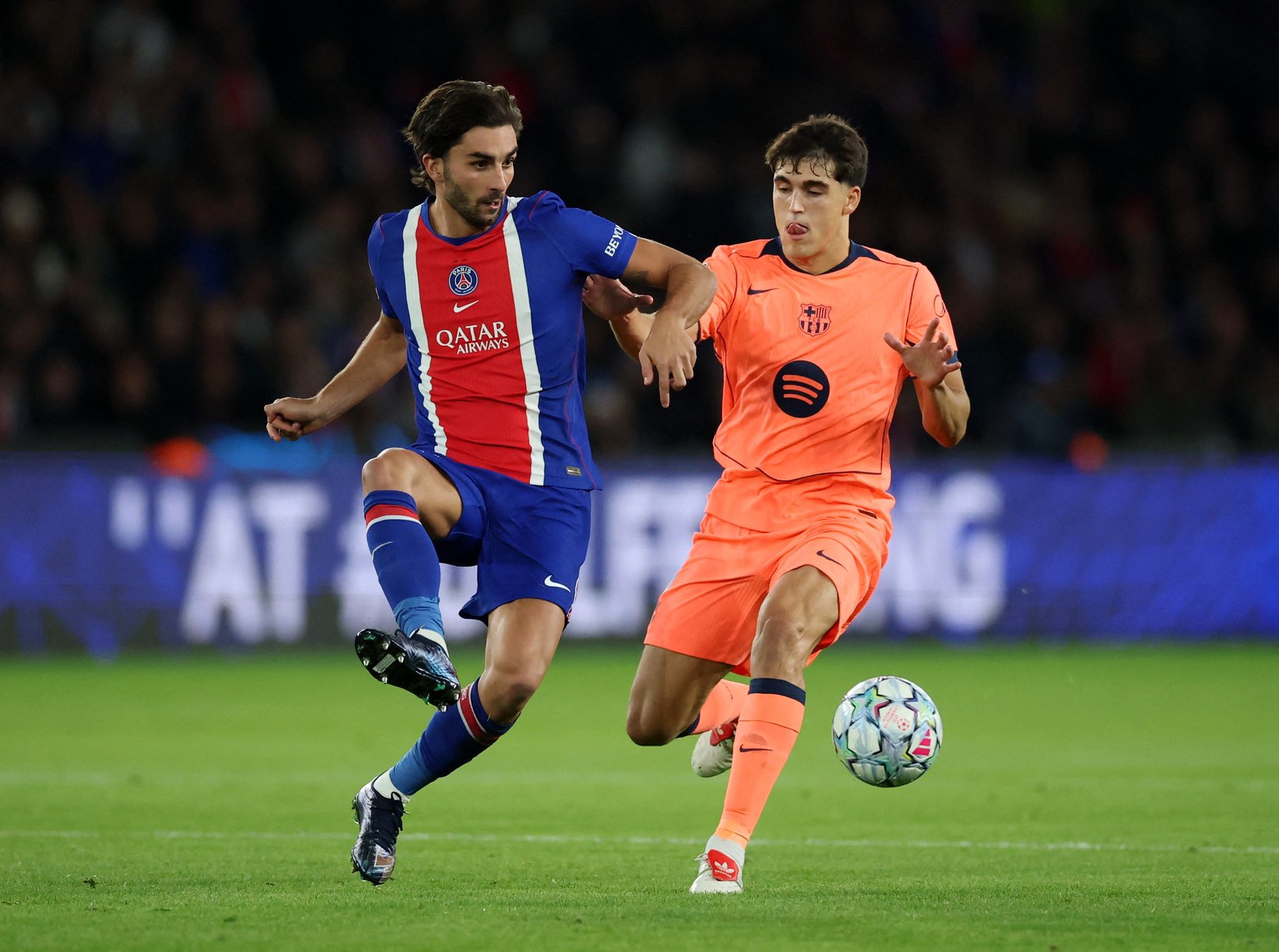 Ferran Torres came on to face his former club