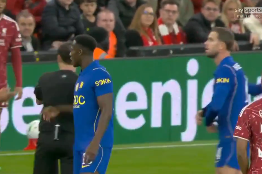 Jordan Henderson was regularly in the referee's ear despite not being Chelsea captain