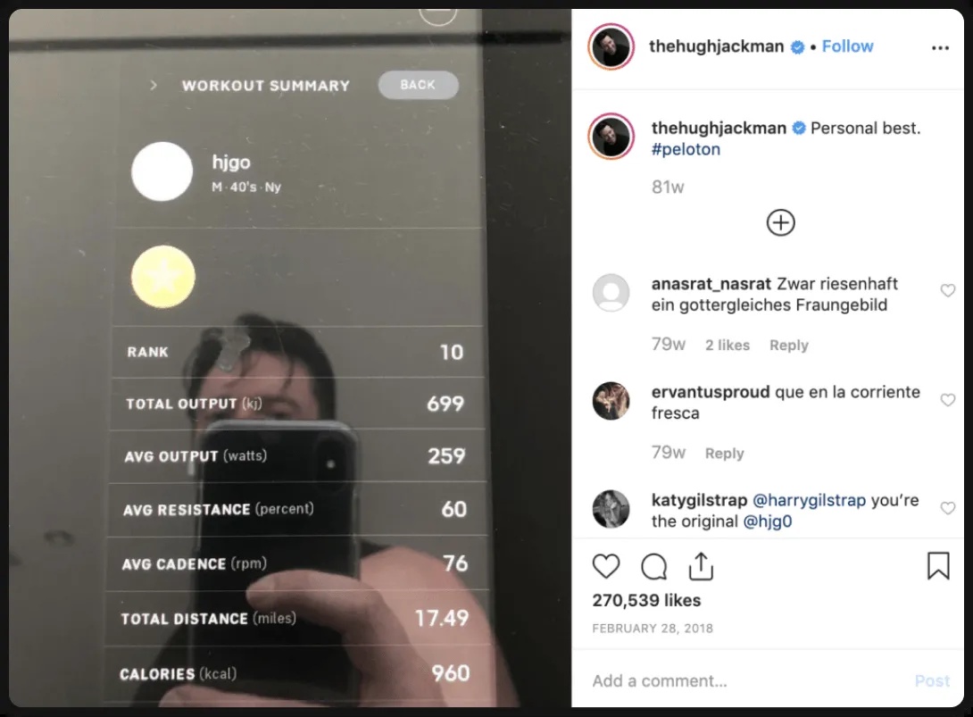 Hugh Jackman's Instagram