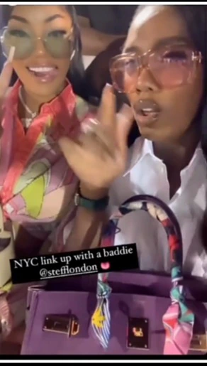Nigerian Singer, Tiwa Savage Meets Burnaboy's Ex -girlfriend, Stefflon Don In New York City