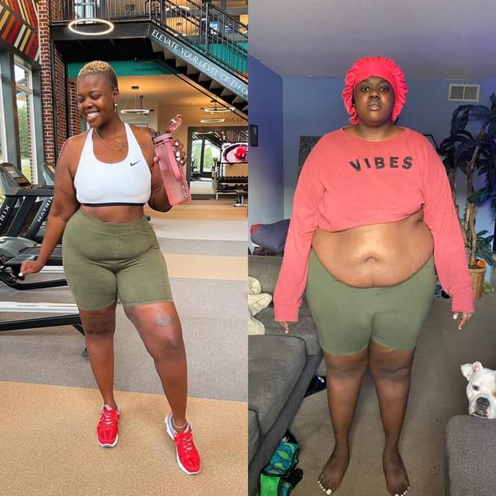 Wonderful transformation: See photos of the fat bride who is now slim and curvy after marriage.