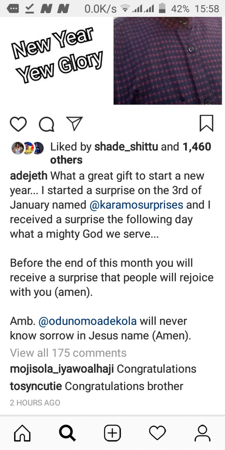 Yoruba Actor Adekola Jethro Appreciates His Brother, Odunlade Adekola As He Gets A Brand New Car.