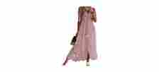 Cupshe Women's Lace Boho Tassel Maxi Dress