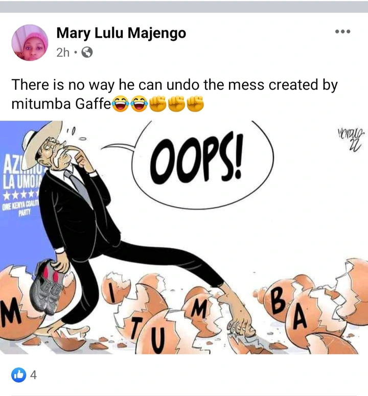 Hillarious Cartoon Showing Raila Regretting His Mtumba Remarks Goes Viral  Chezaspin