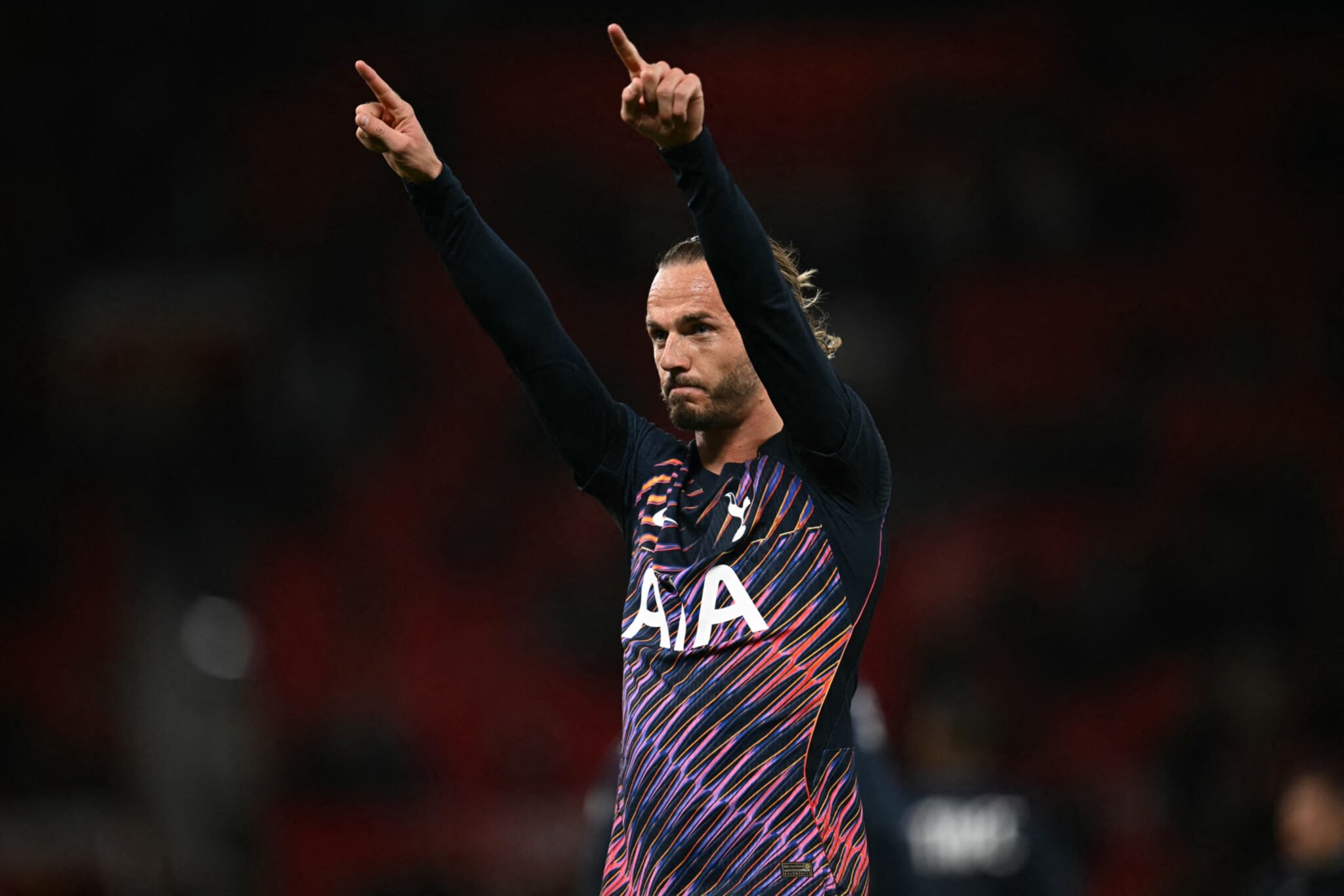 James Maddison in action for Tottenham