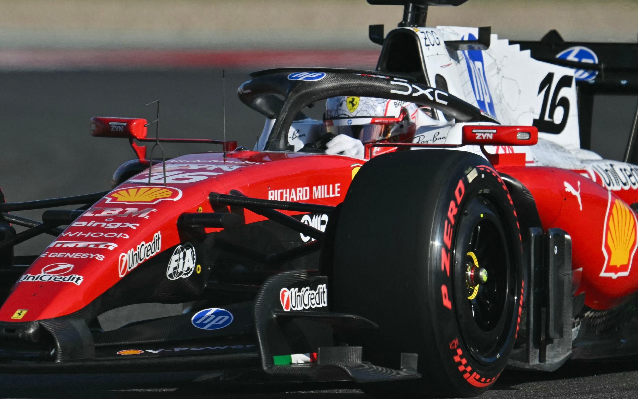 Ferrari's Monegasque driver Charles Leclerc races during the qualifying session for the United States Formula One Grand Prix at the Circuit of the Americas in Austin, Texas, on October 24, 2026