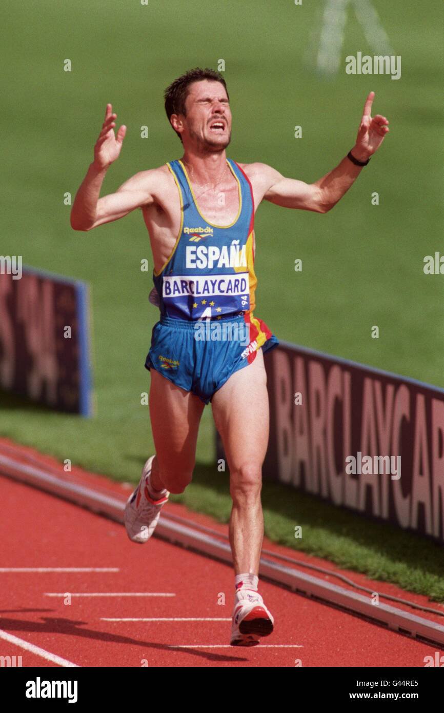 European athletics helsinki martin fiz spain wins the marathon