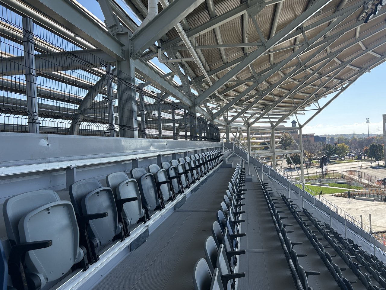 Inside Amway Stadium as construction is underway. (Oct. 23, 2026)
