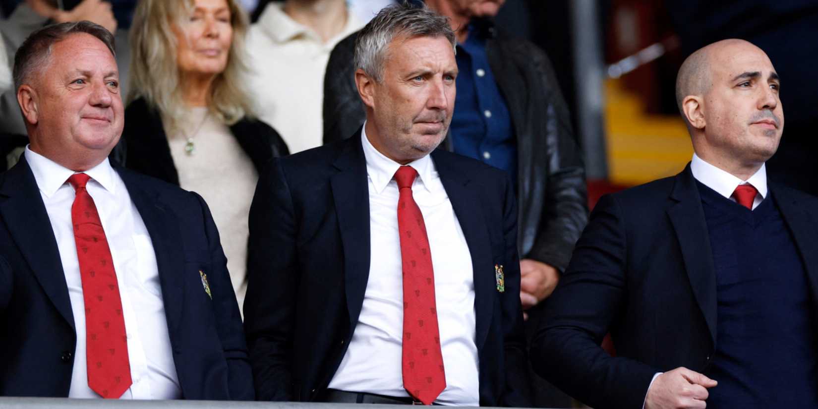 Manchester United technical director Jason Wilcox and Chief Executive Officer Omar Berrada