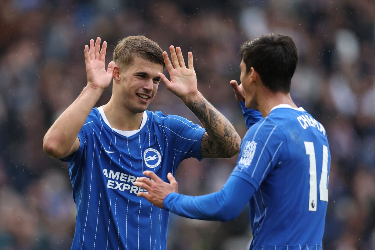 Luka Vuskovic (L) and Chema Andres (R) have impressed for Brighton this season and Liverpool are among many clubs that have their eye on the former