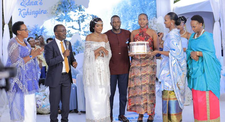 National Water and Sewerage Corporation (NWSC) Managing Director, Eng. Silver Mugisha, and his wife, Katusiime Annet Mugisha, hosted a Kuhingira, or giveaway ceremony, for their daughter Edina Ainomugisha.