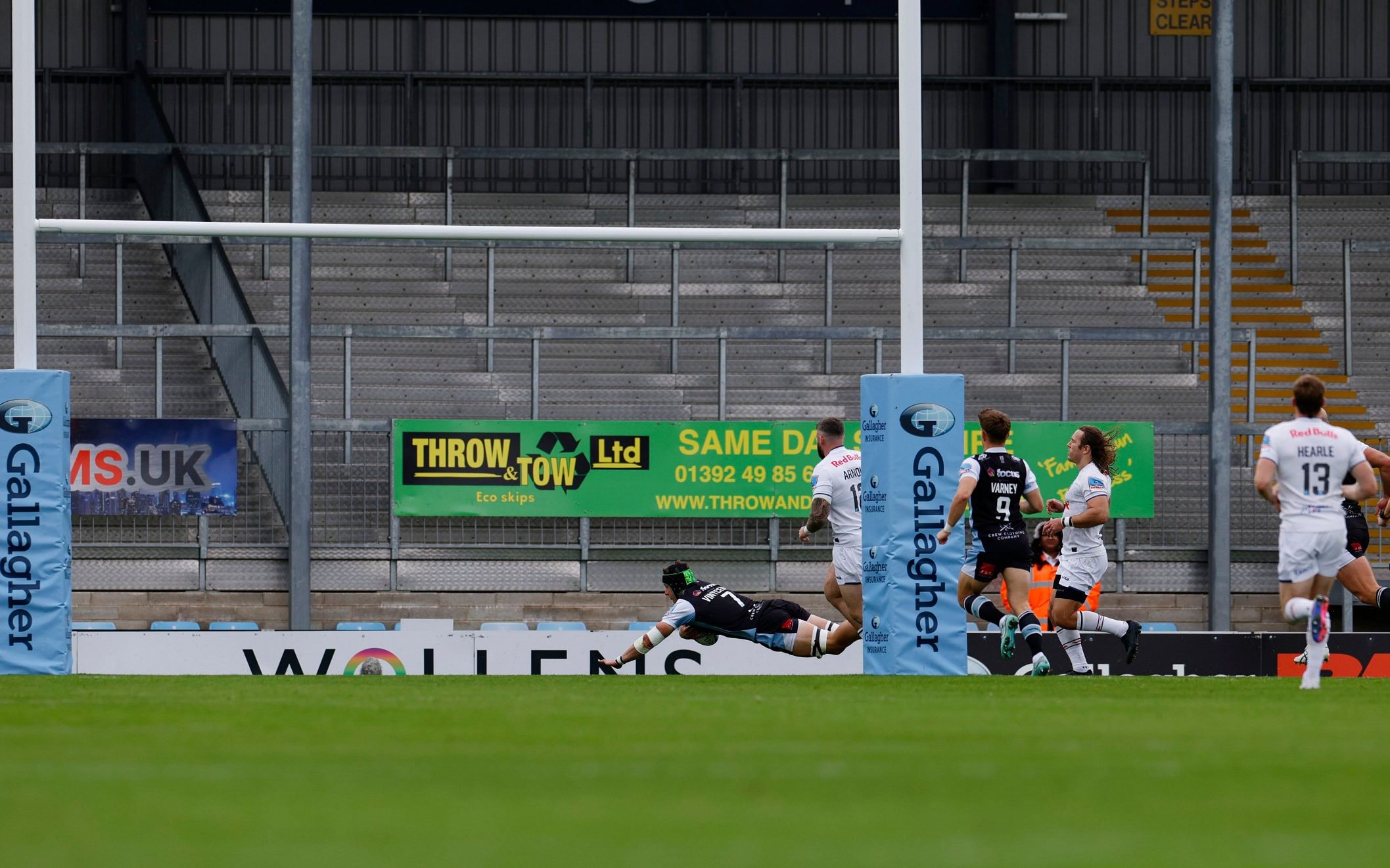 An empty North Terrace after fewer than half of Sandy Park