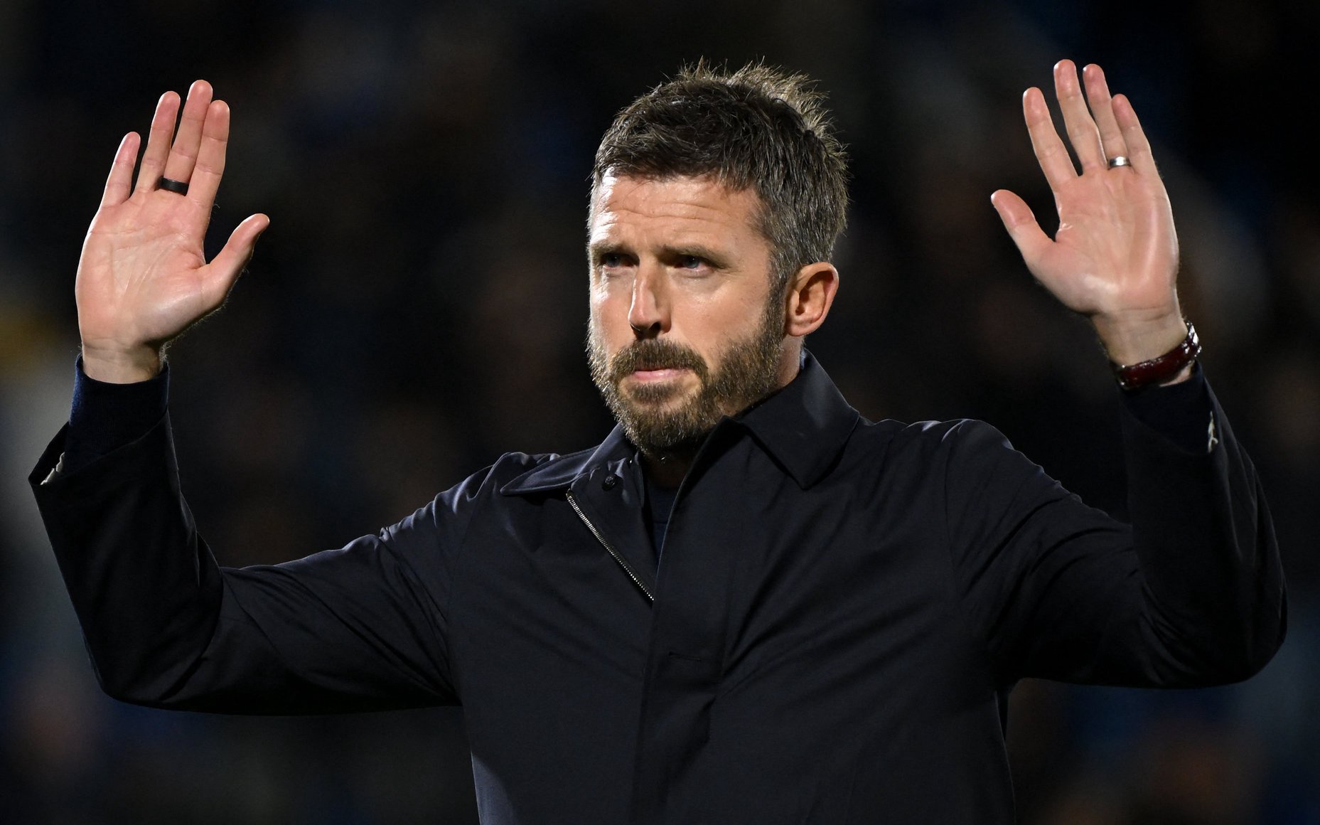 Thin ice: Michael Carrick (AFP/Getty)