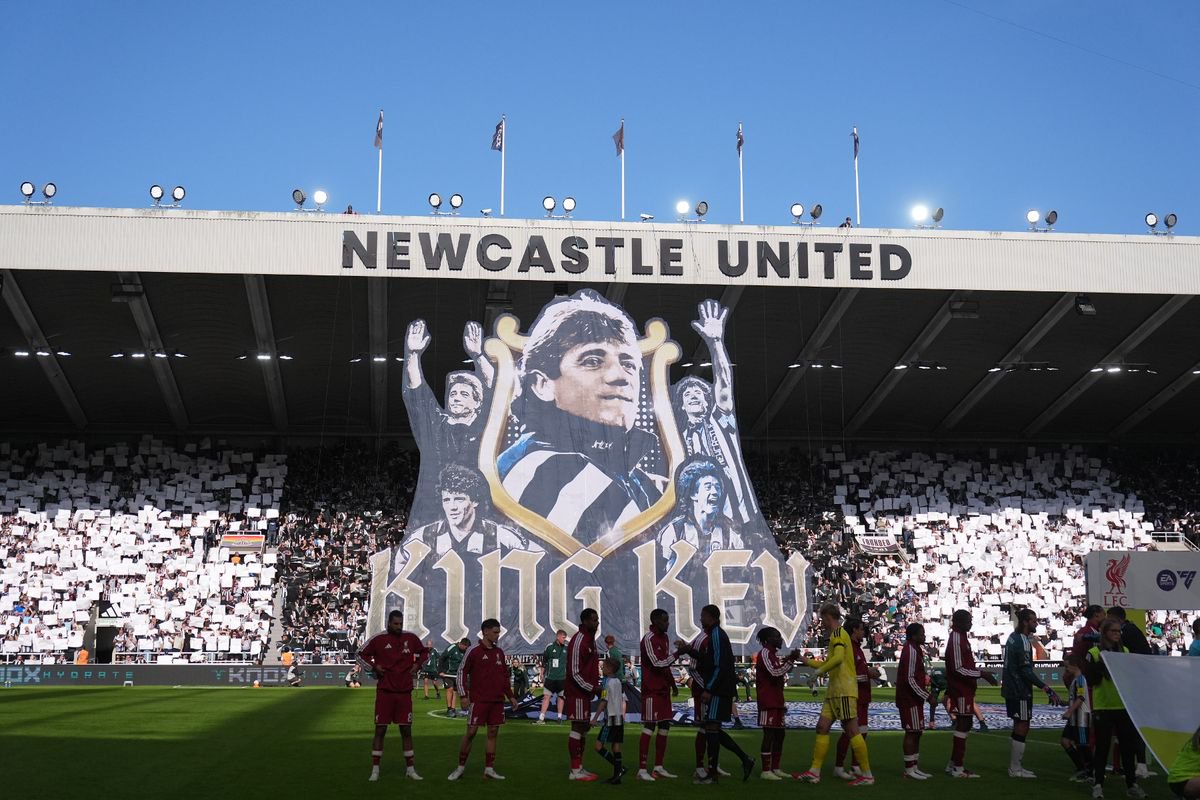 Tribute to Newcastle United icon Kevin Keegan before the opening game of the season against Liverpool