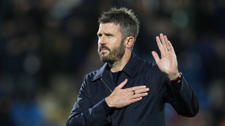 Michael Carrick made a passionate speech amid mounting pressure. (AP Photo)