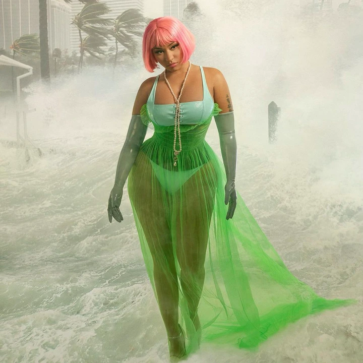 39-Year-Old American Singer, Nicki Minaj Flaunts Her Beauty As She Shares New Pictures Online.