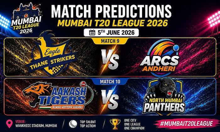 Match Predictions: Mumbai T20 League 2026