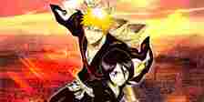 Bleach Ichigo and Rukia with the Soul Society