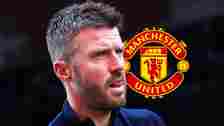 Michael Carrick next to the Manchester United badge - copyright TEAMtalk