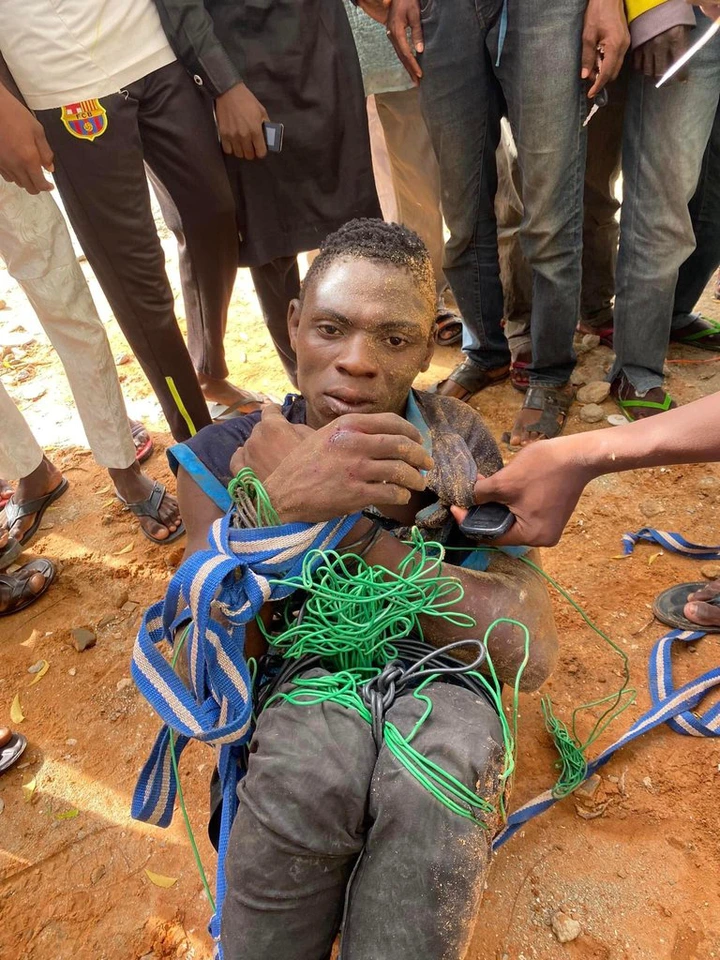 Suspected notorious thief nabbed and tied up for stealing electrical wire in Kebbi