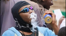 How protestor fooled the world that he was smoking teargas