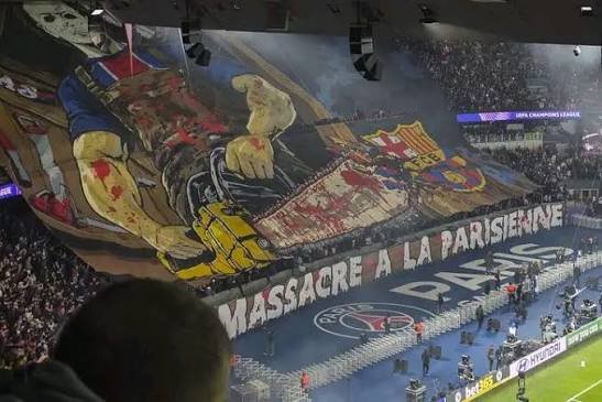 Barcelona Report PSG To UEFA Over Tifo Allegedly Promoting ‘Violence And Hatred’
