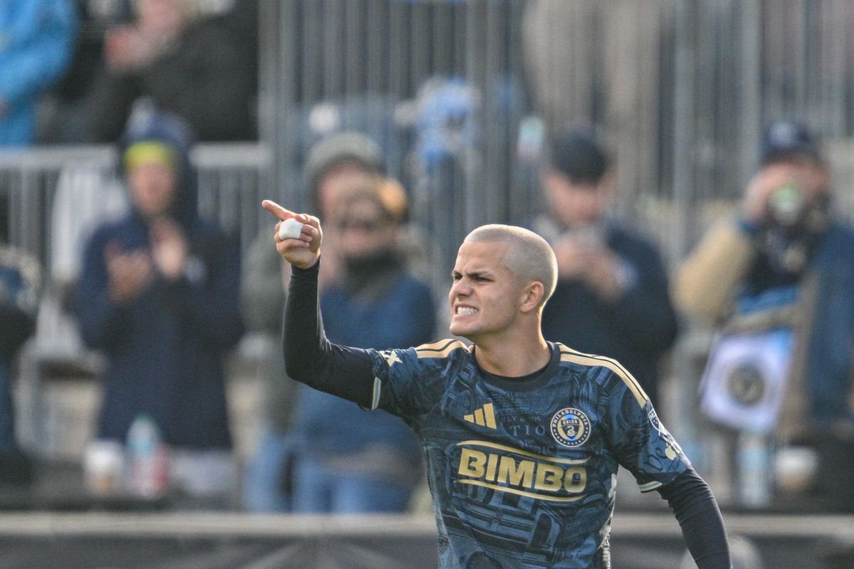 Philadelphia Union midfielder Cavan Sullivan #6 reacts during the game between the Philadelphia Union and Charlotte FC