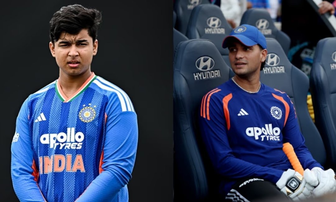 Abhishek Sharma and Vaibhav Sooryavanshi bat against New Zealand in Wellington