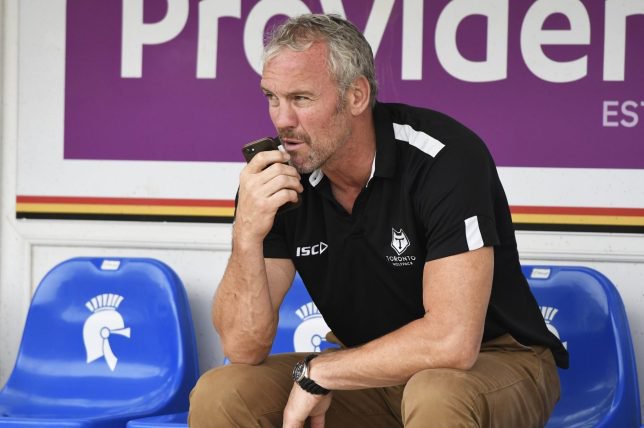 BRADFORD, ENGLAND - AUGUST 04: Brian McDermott head coach of Toronto Wolfpack prior to the Betfred Championship match between Bradford Bulls and Toronto Wolfpack at Odsal Stadium on August 04, 2019 in Bradford, England. (Photo by George Wood/Getty Images)