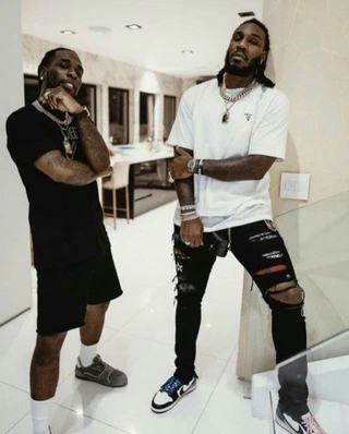 burna boy aND twin brother