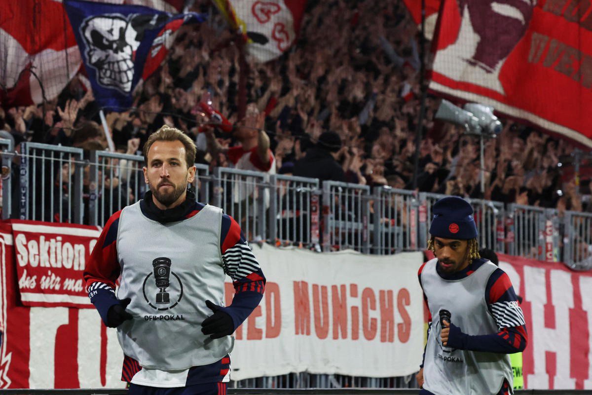 Ballon d’Or winner Kane watches as Bayern cruise into German Cup last 16