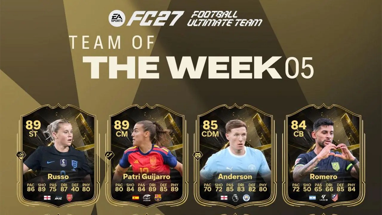 FC 27 : TOTW 5 : Patricia Guijarro, Alessia Russo et Elliot Anderson récompensés